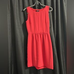 J.Crew Red Sheath Dress. Poly Crepe. The perfect travel item. Timeless.